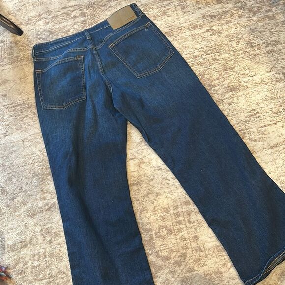 rag & bone Blue cropped Flare Wide Leg Jeans size 31 - Picture 10 of 10
